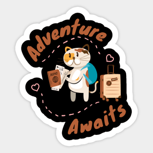 adventure awaits Sticker